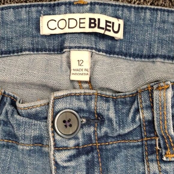 Y2K High Rise Straight Leg Capri Jeans with Pockets Size 12 - Picture 11 of 12
